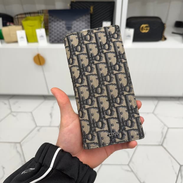 디올 오블리크 장지갑 