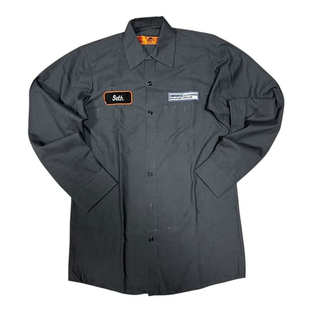 ✨ (바배) 빈티지 네이밍 패치 워크 셔츠