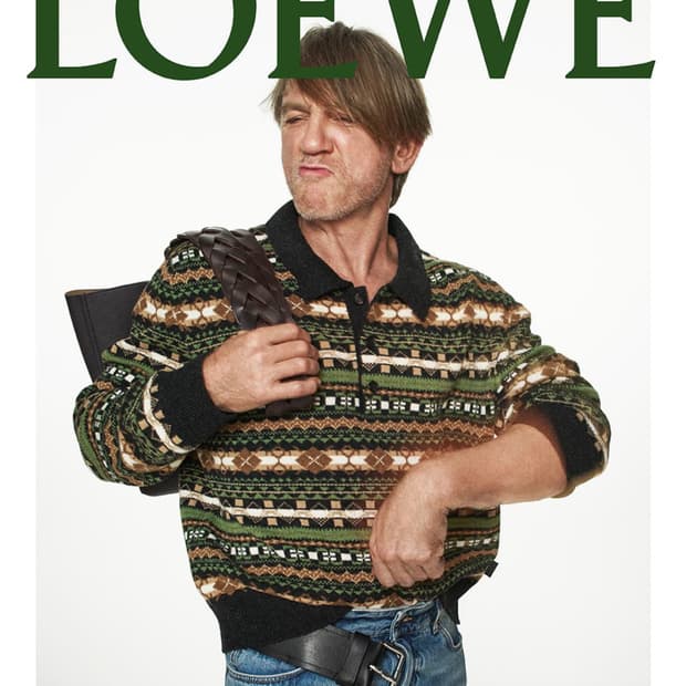 로에베 25SS 울 자카드 폴로 니트