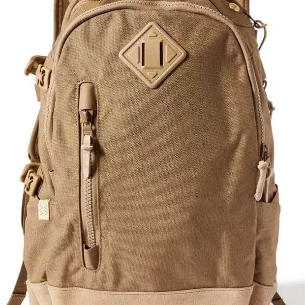 VISVIM 비즈빔 21시즌 발리스틱 20L 베이지 스웨이드 백팩