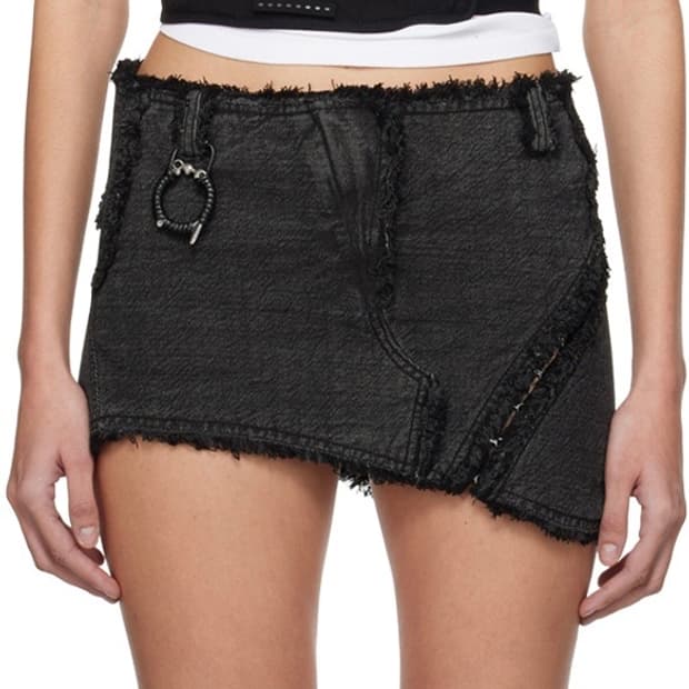 혜인서 블랙 데님 미니스커트 2사이즈