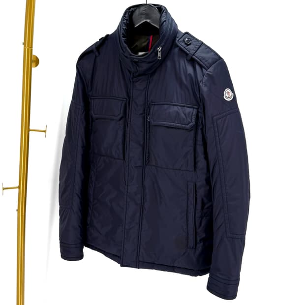 [2사이즈] 몽클레어 도미에 집업 점퍼 자켓 네이비