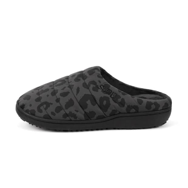 급처! 스부 레오파드 차콜 슬리퍼