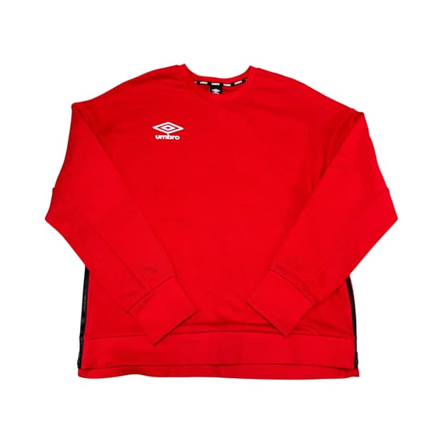 엄브로 레드 그래픽 맨투맨