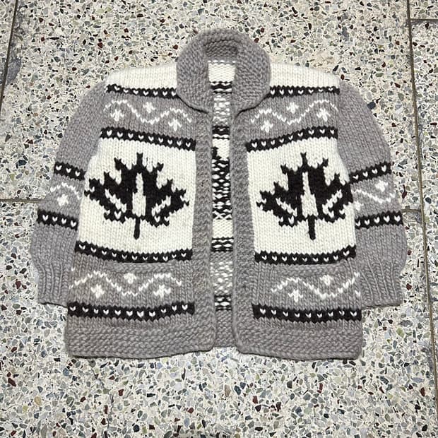 캐나다 빈티지 코위찬 니트 자켓