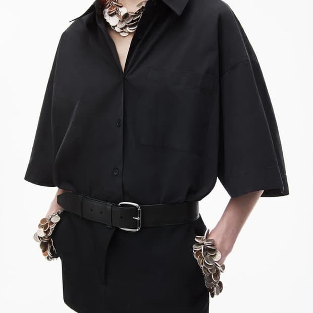 [0,2]알렉산더왕 벨트 셔츠 미니 드레스