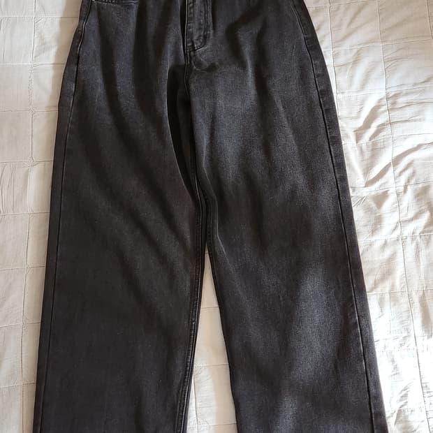 굿라이프웍스 와이드데님 블랙 S