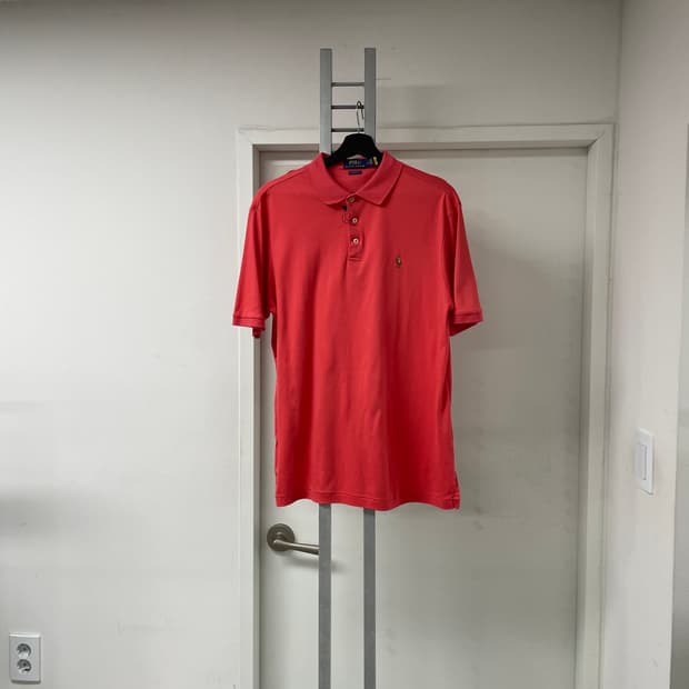 폴로 랄프로렌 QR PK 반팔 카라티 다홍 M
