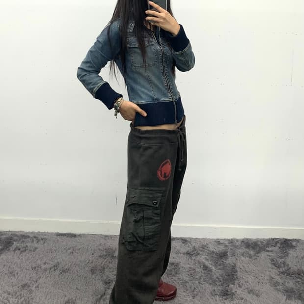 라이더 디테일 데님 자켓
