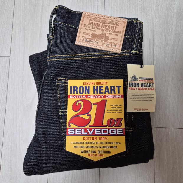 아이언하트 21온즈 666 셀비지데님 28사이즈