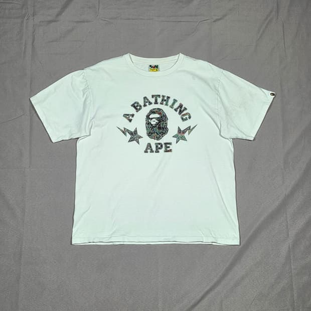 [베이프] 써모그래피 폴리곤 에이프 헤드 반팔 티셔츠 | S00105