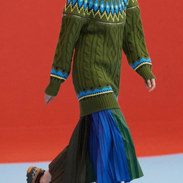 앤더슨벨 노르딕 니트 원피스