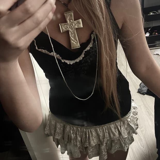 갸루 대장 히메 벨벳 캉캉스커트 숏스 치마 빈티지