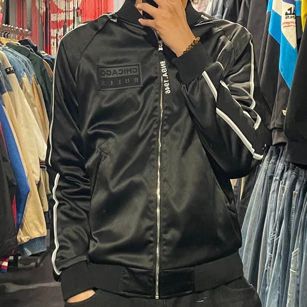 [IM] NBA 시카고불스 올 블랙 자수 져지