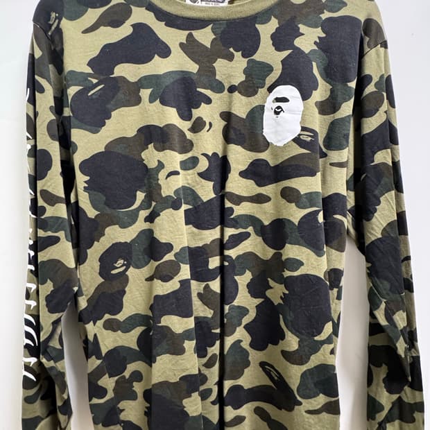 베이프 카모 롱슬리브