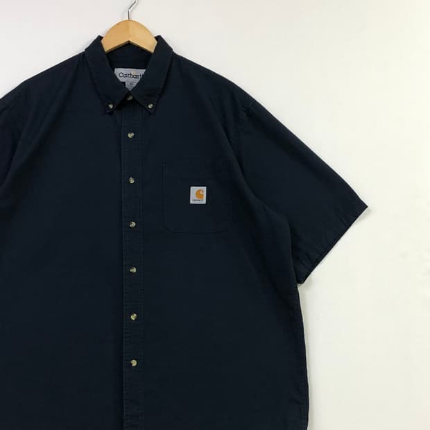 XL 칼하트 네이비 워크 셔츠