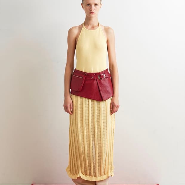 Aopt 홀터넥 니트 드레스