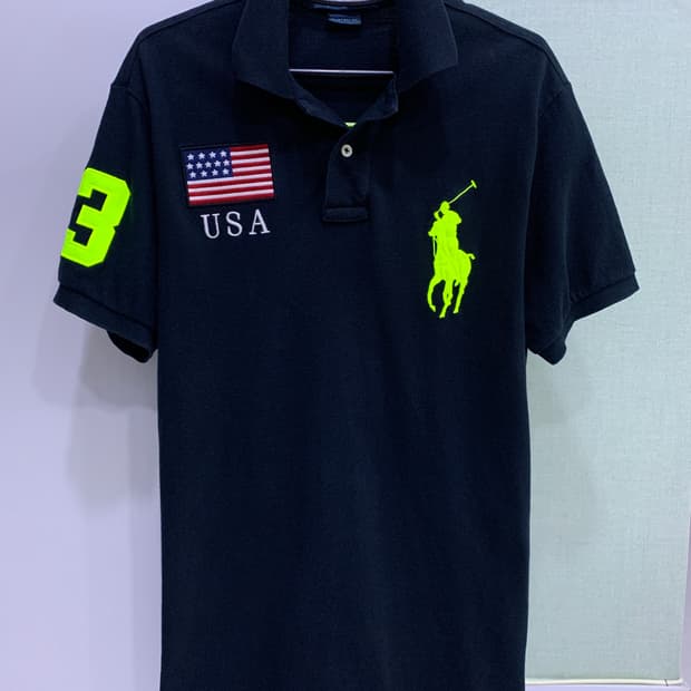 폴로 치프키프 빅포니 블랙형광USA