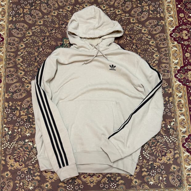 아디다스 기모 후드티