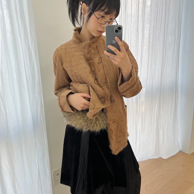 vintage sahara quilted jacket