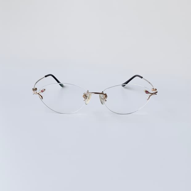 804 데드스탁 픽키 큐빅 무테 오벌 라운드 빈티지안경