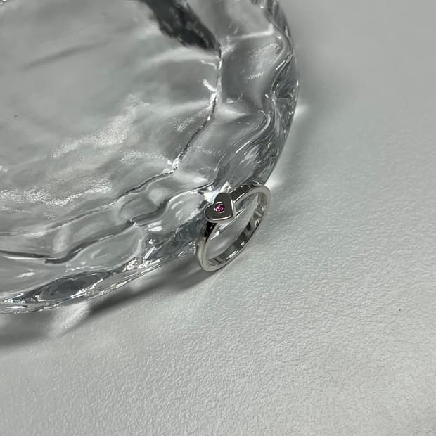 티파니앤코 하트 루비 링