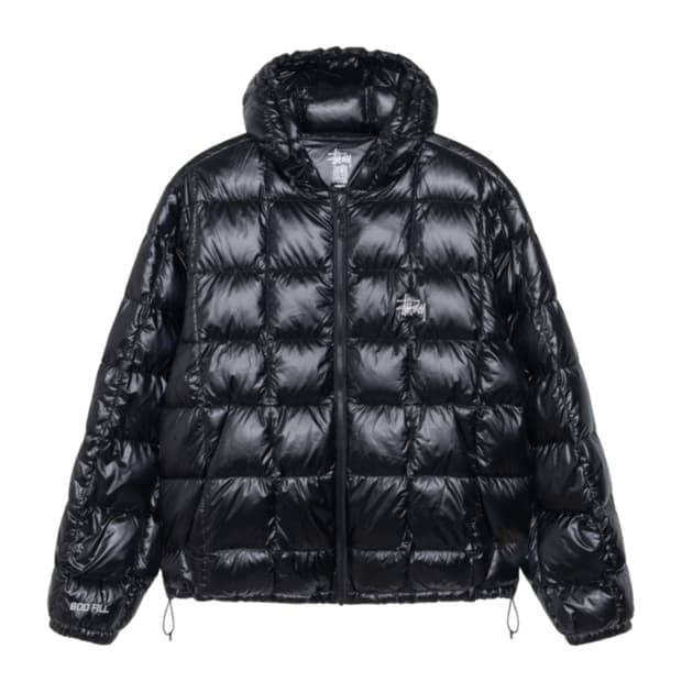 스투시 미드웨이트 후드 경량패딩 L