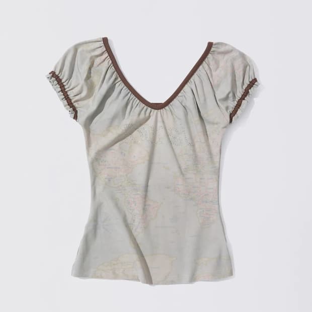 Tourist Scoop Back Tee Raw