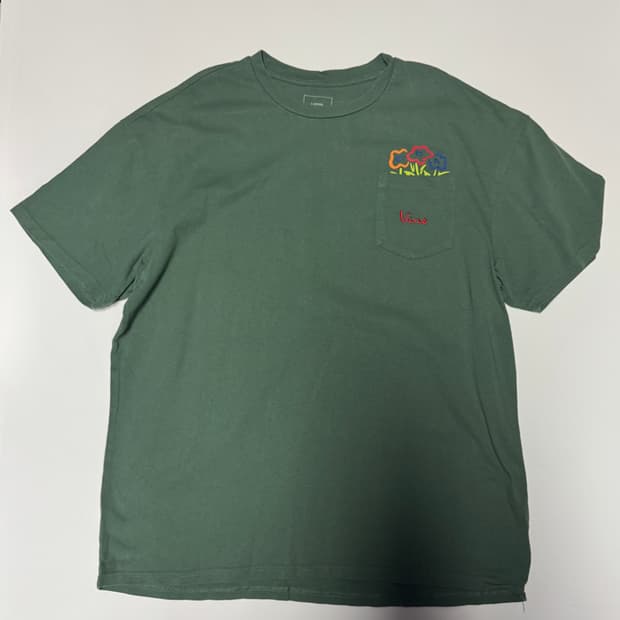 반스 Vans 원 포켓 디테일 오버핏 반팔 티셔츠 XL ~ 2XL