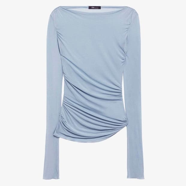 블루마린 Blumarine 비스코스 드레이핑 탑