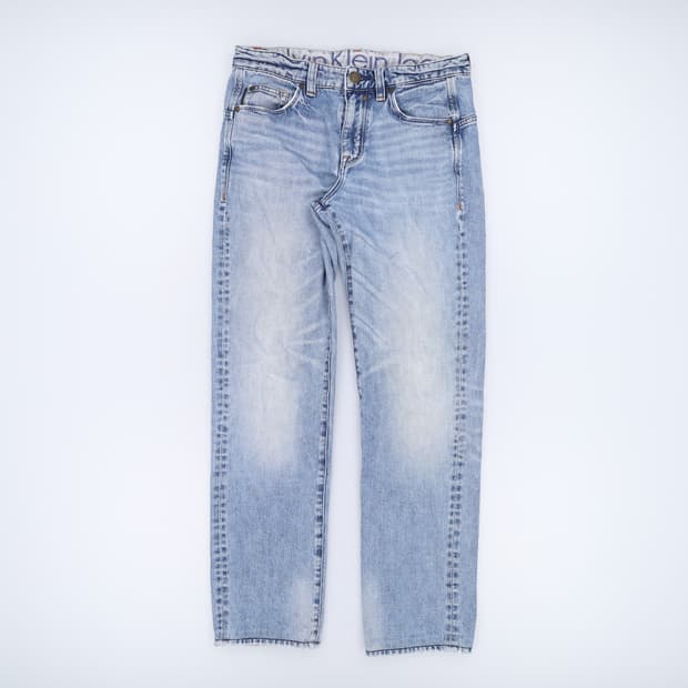 [W30] 캘빈클라인 여성 연청 데님 일자 팬츠1223H1