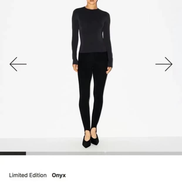 Akims 스킴스 소프트 스무딩 심리스 롱슬리브 티셔츠 블랙 S 닝닝티