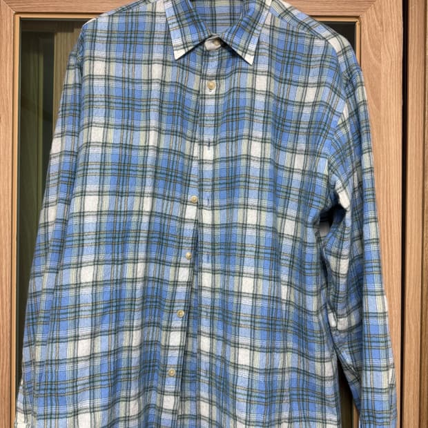 오라리 체크 울 셔츠 4size
