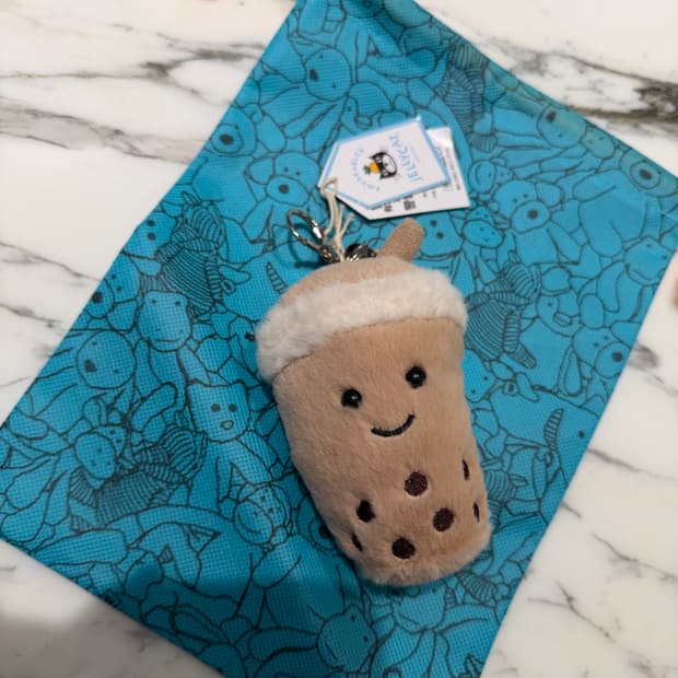 젤리캣 버블티 키링