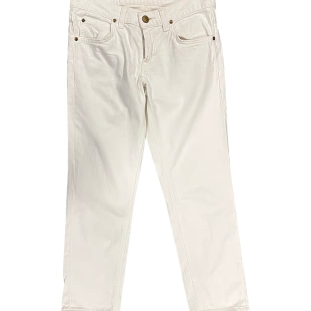 Lee 화이트 데님 팬츠 S