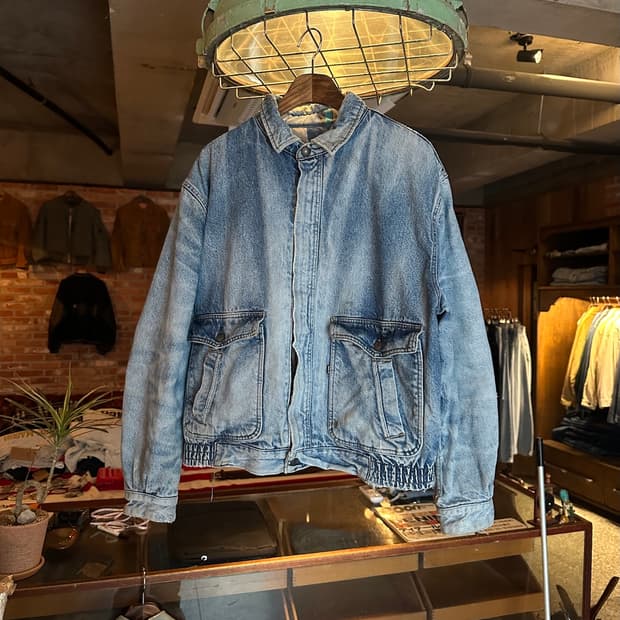 80s 빈티지 리바이스 데님 봄버 자켓
