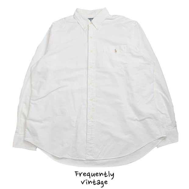 택포]폴로 화이트 셔츠 2XL