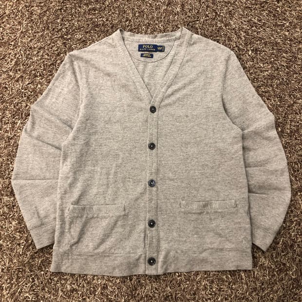 폴로 랄프로렌 걸스 그레이 가디건