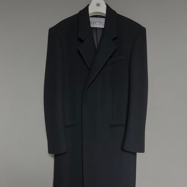 렉토 울블렌드 코트 블랙 L