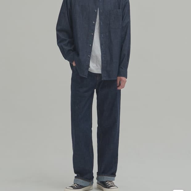 인더로우 위시드 데님 셔츠 2 사이즈