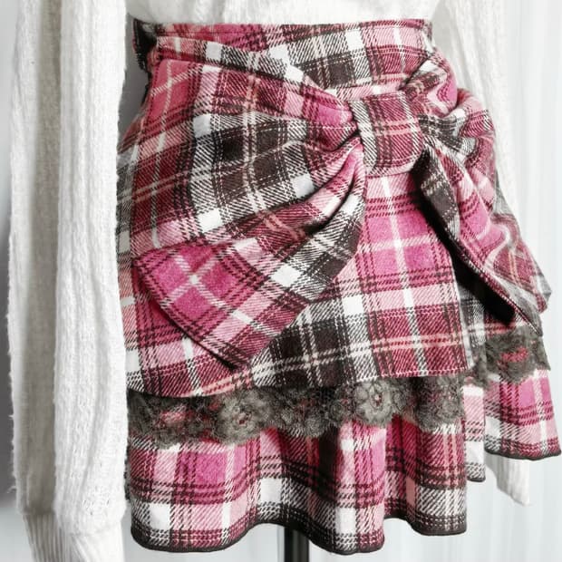 리즈리사 큐롯 리본 스커트