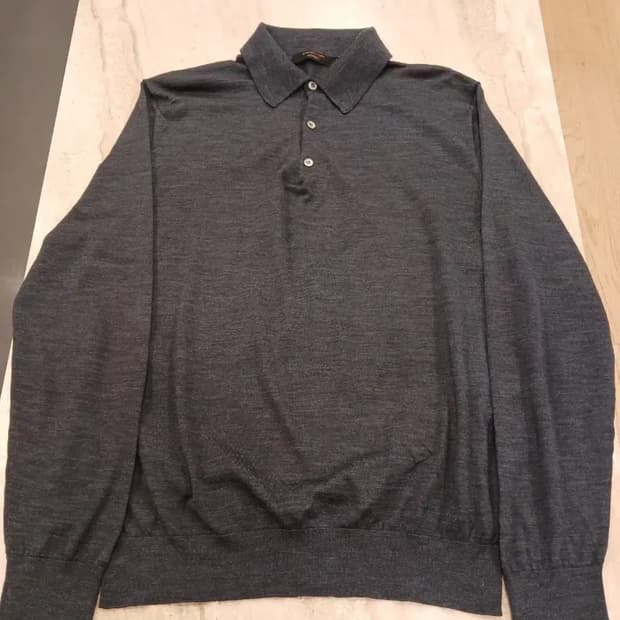 Ermenegildo Zegna COUTURE WOOL POLO KNIT