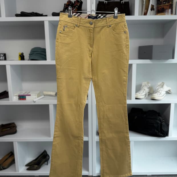 burberry 코튼 팬츠