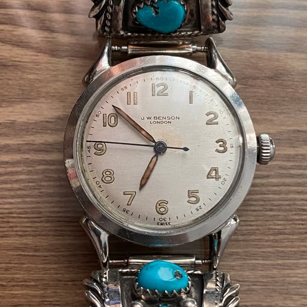 JW 벤슨 빈티지시계, 터키석 브라이슬렛 판매합니다.