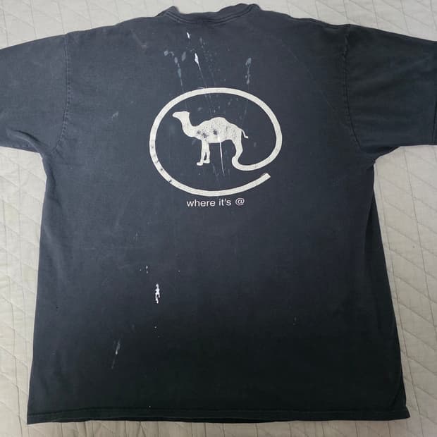 [XL] 90s 카멜 where it's@ 빈티지 티셔츠 ver.트래쉬드