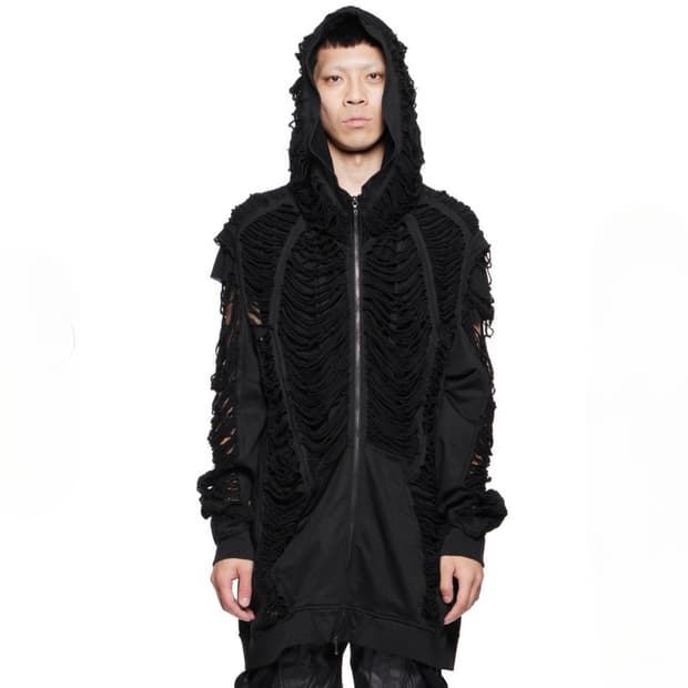 Julius 디스트레드 후드집업 3 사이즈