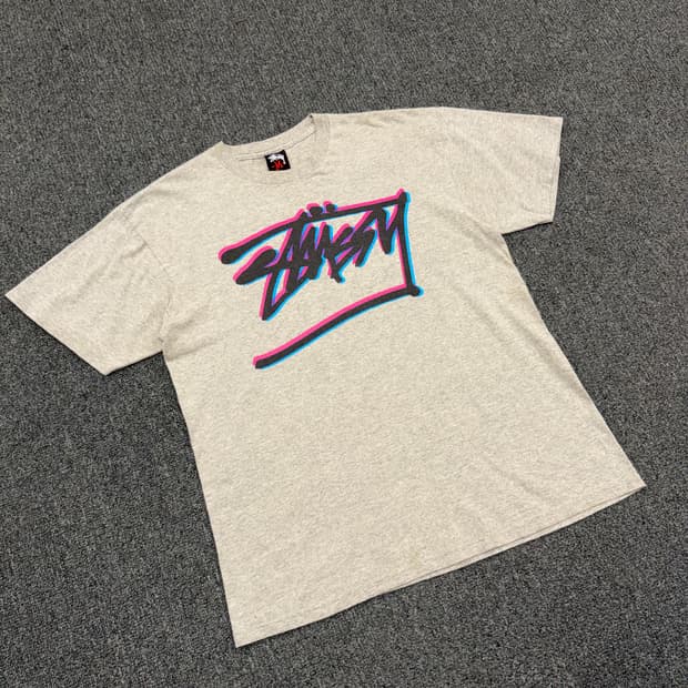 M) 스투시X코스타스 세레메티스 빈티지 그래픽 반팔 티셔츠