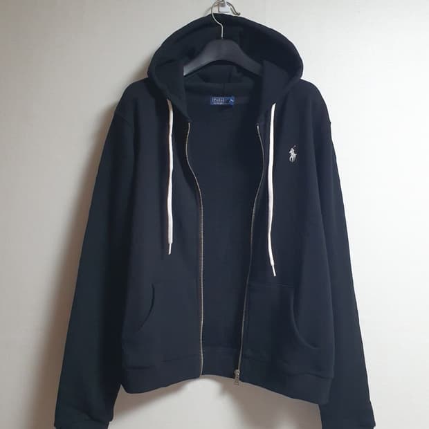 폴로랄프로렌 여성용 후드 집업 블랙 M