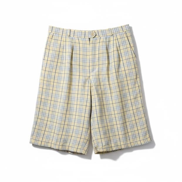 버버리 버뮤다 체크노랑 반바지 W21 