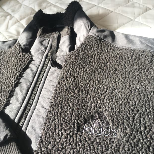 아디다스 플리스 봄버재킷